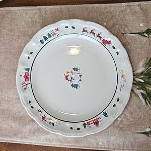 Vintage PFALTXGRAFF Snow Village Christmas, Set of Two 2 Dinner Plates